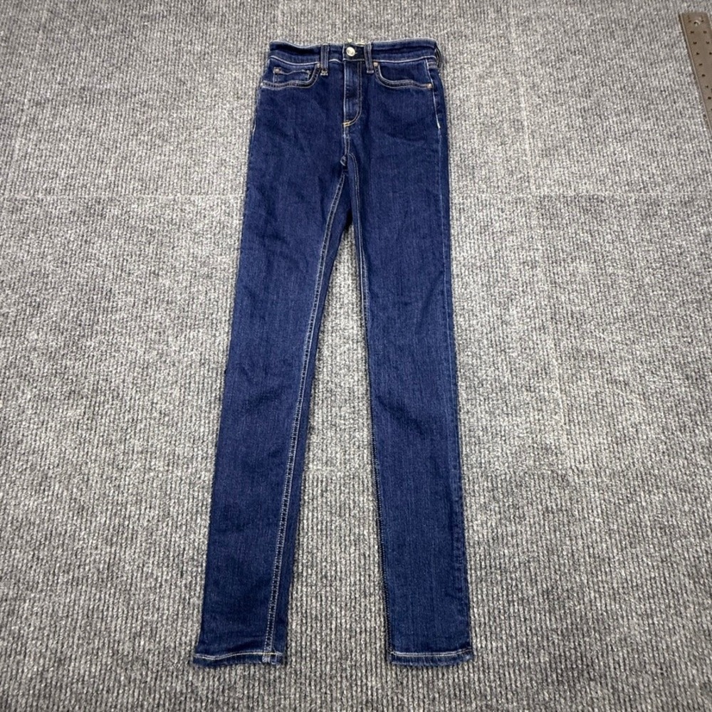 Rag & Bone Nina High-Rise Skinny Jeans Color MarineBlu WDD19F2664K5RI Size 23
